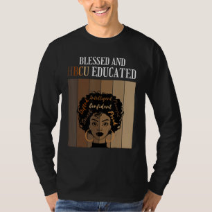 Camiseta Blessed Y HBCU Educado Histórico Colegio Negro