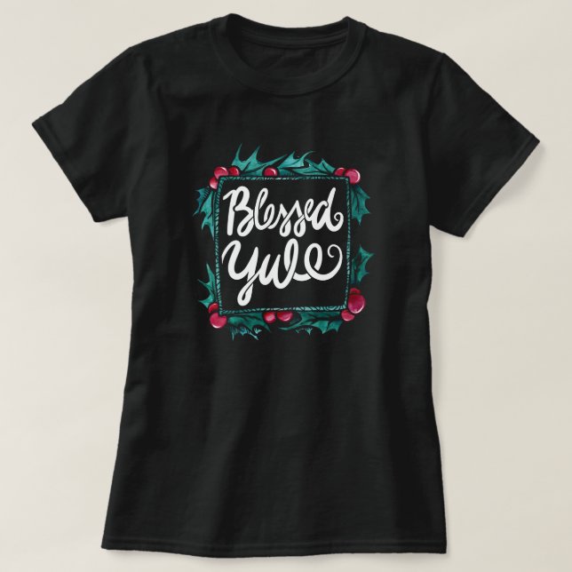 Camiseta Blessed Yule (Diseño del anverso)