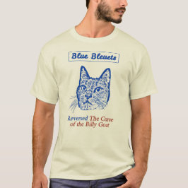 Camiseta Bleuets azul invirtió la maldición de la cabra de