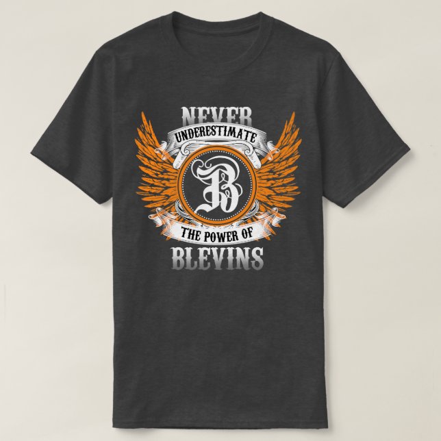 Camiseta Blevins Name Shirt Nunca Subestima El Poder O (Diseño del anverso)