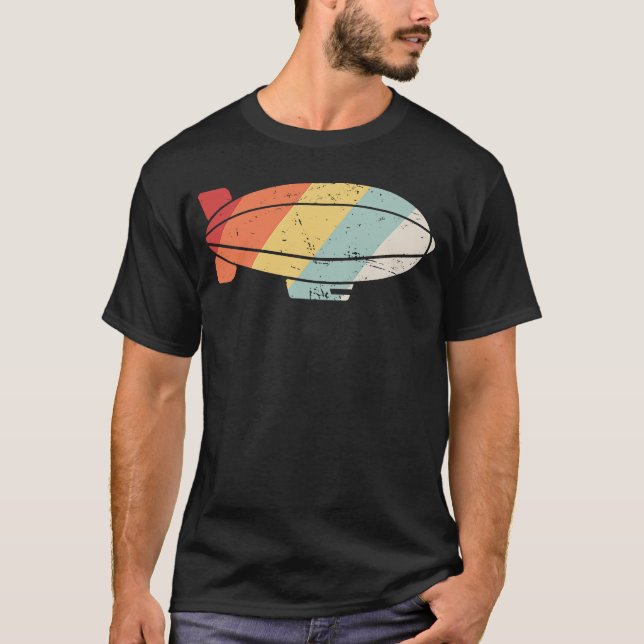 Camiseta Blimp Pilot  Retro Dirigible, Airship & Blimp (Anverso)
