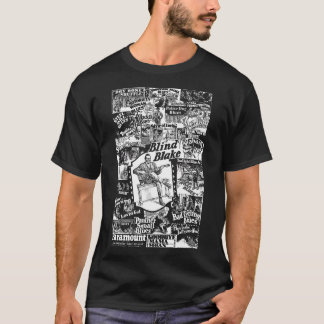 Camiseta Blind Blake en Paramount Records Collage Blanco