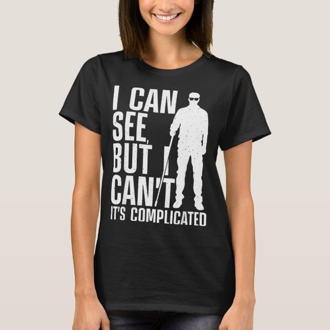 Camiseta Blind Person Art For Men Women Blind People Sight  (Anverso)
