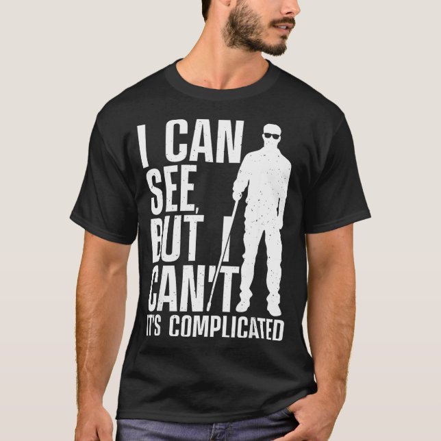 Camiseta Blind Person Art For Men Women Blind People Sight  (Anverso)