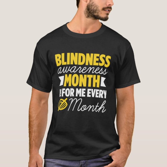Camiseta Blindness For Blind People Blind Person Braille Re (Anverso)