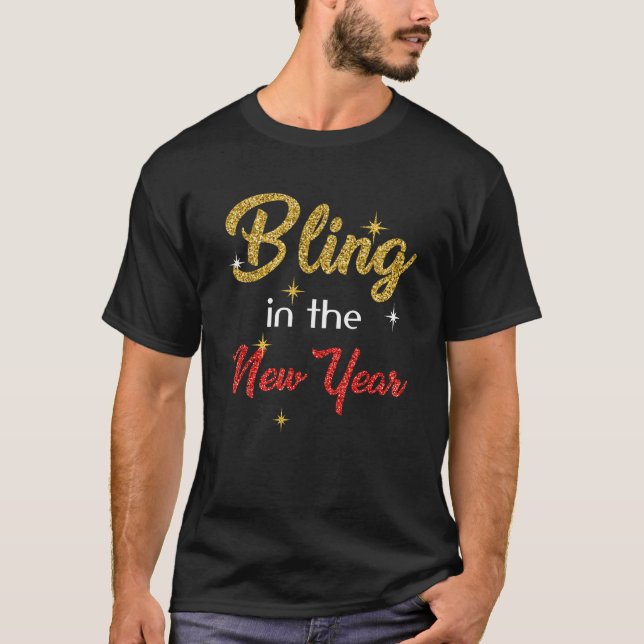 Camiseta Bling In The New Year New Year s Eve Holiday   (Anverso)
