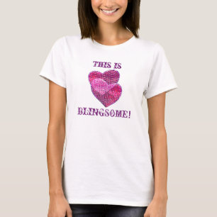 Camiseta blingsome de dos herats con lentejuelas