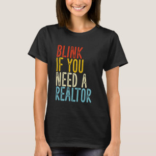Camiseta Blink si necesitas un agente inmobiliario gracioso