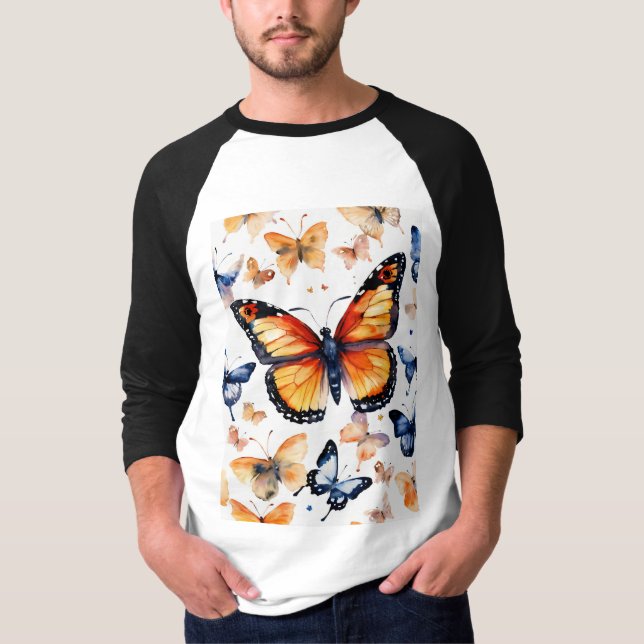 Camiseta Bliss de mariposa" Unisex Tee: Adoptar la eleganci (Anverso)