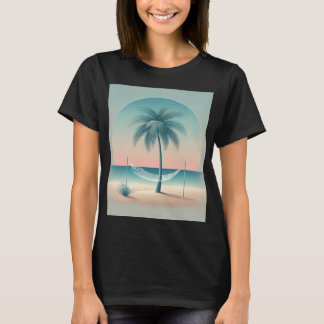 Camiseta Bliss tropical: Hamaca junto a la playa 🌴