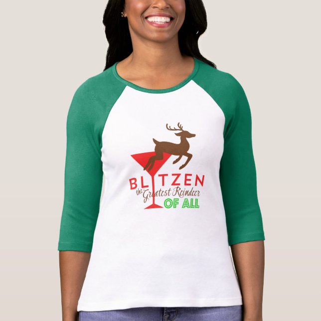 Camiseta Blitzen… ¡El reno más grande de todos! (Anverso)