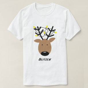 Camiseta Blitzen Reindeer