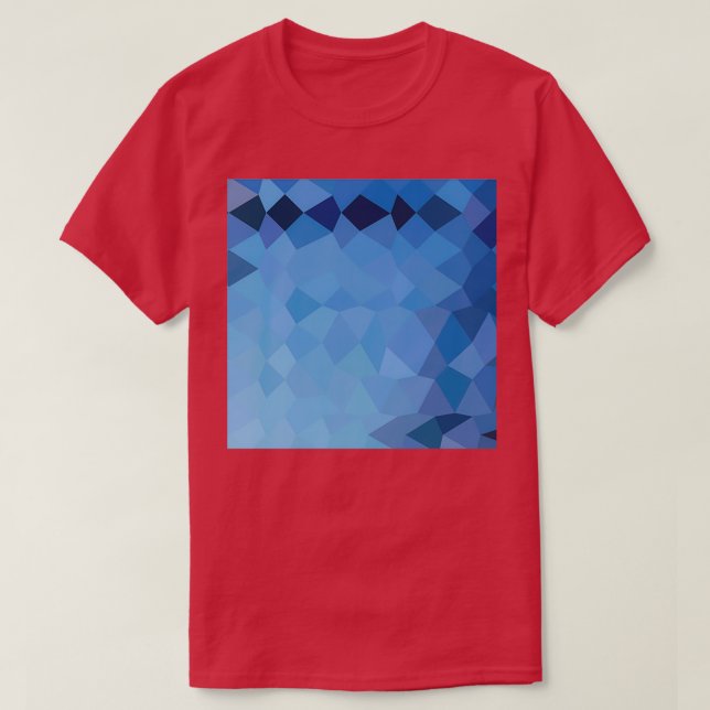 Camiseta Blizzard Blue Abstract Fondo de polígono bajo (Diseño del anverso)