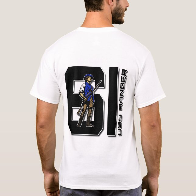 Camiseta BLKLTR USS RANGER CV-61 (Reverso)