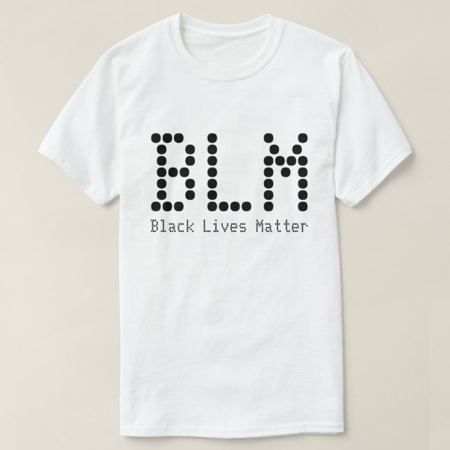 Camiseta BLM Black Lives Materia Nombre Y Personalizable De (Diseño del anverso)