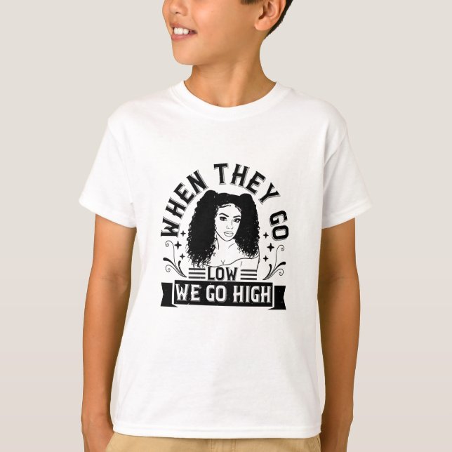 Camiseta BLM - Cuando bajan nos elevamos (Anverso)