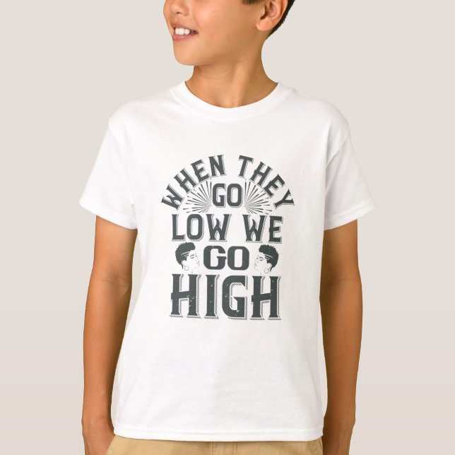 Camiseta BLM - Cuando bajan nos elevamos (Anverso)