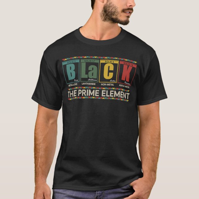 Camiseta BLM de historial negro (Anverso)