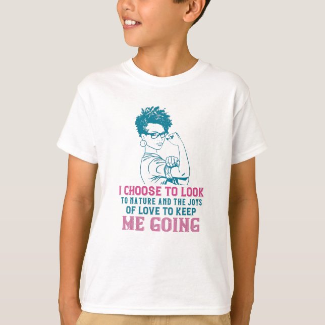 Camiseta BLM - El Amor Y La Naturaleza Me Mantienen Yendo (Anverso)