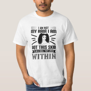 Camiseta BLM Hair and skin soul that lives within