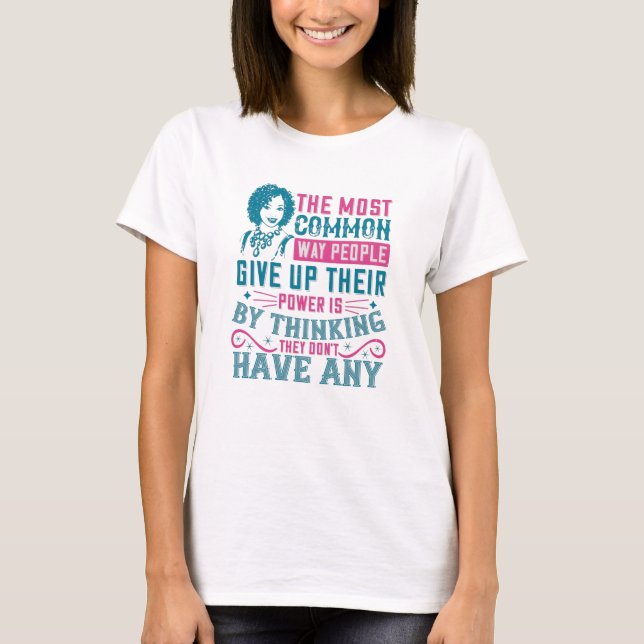 Camiseta BLM - No renuncies al poder (Anverso)