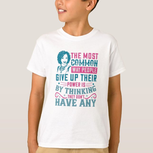 Camiseta BLM - No renuncies al poder (Anverso)