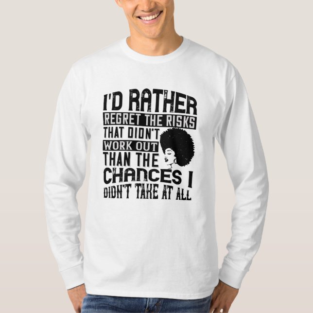 Camiseta BLM - Prefiere las posibilidades de arrepentirse d (Anverso)