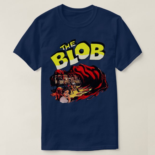 Camiseta BLOB Retro Cult Classic Horror Fan Art (Diseño del anverso)