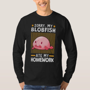 Camiseta Blobfish Ate My Homework Meme Ugly Blob Fish