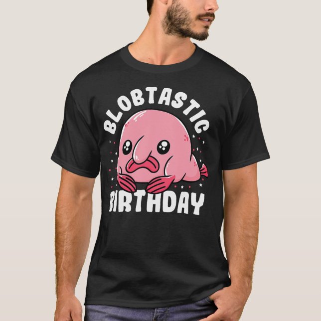 Camiseta Blobfish Birthday Outfit Kids Funny Blob Fish Blob (Anverso)