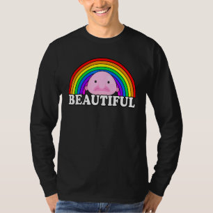 Camiseta Blobfish es Bella Blobfish Meme Arcoiris
