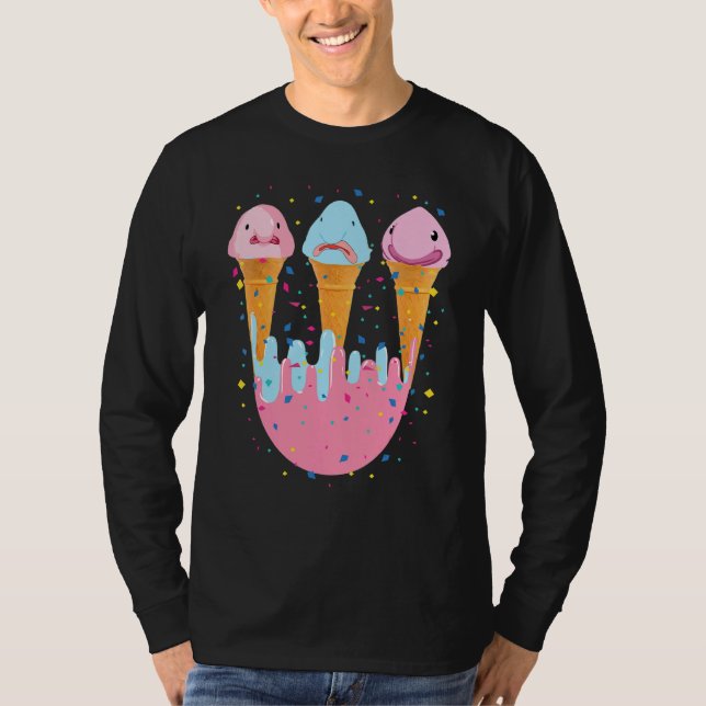 Camiseta Blobfish Ice Cream Ugly Blob Fish (Anverso)