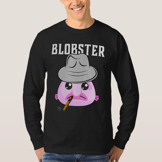 Camiseta Blobfish Mobster Blobster Pescado Fedora Gorra Y C (Anverso)