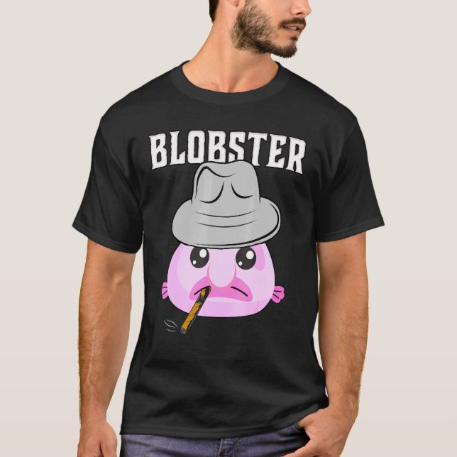 Camiseta Blobfish Mobster Blobster Pescado Fedora Gorra Y C (Anverso)