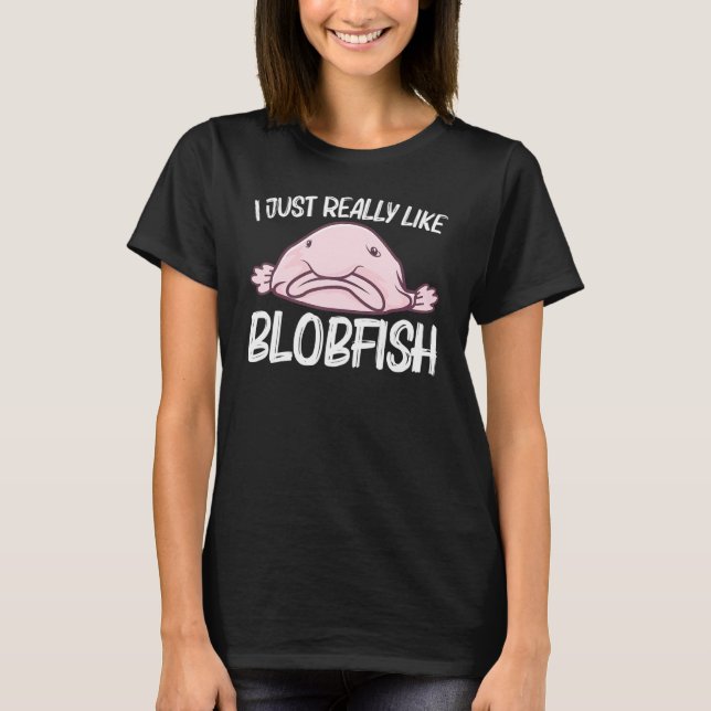 Camiseta Blobfish Para Hombres Mujeres Deep Sea Fish Zoo An (Anverso)