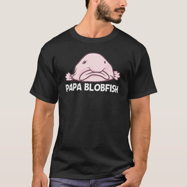 Camiseta Blobfish Para Hombres Papa Deep Sea Fish Zoo Anima (Anverso)