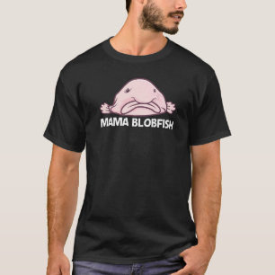 Camiseta Blobfish Para Mujeres Mamá Zoológico De Peces De M