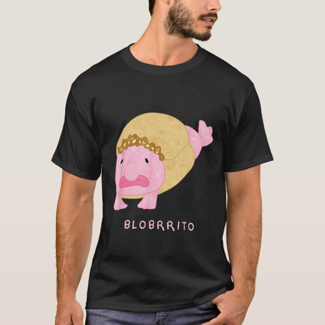 Camiseta Blobritto Blobfish Burrito Juego de Palabras - Pez (Anverso)