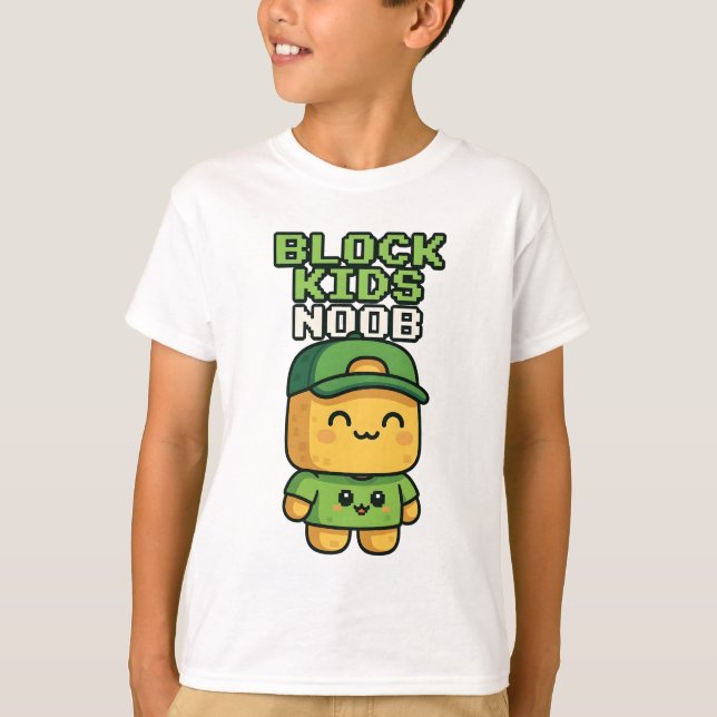 CAMISETA BLOCK KIDS NOOB (Anverso)