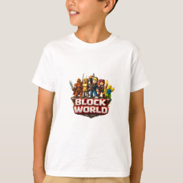 Camiseta Block World Gamer Squad Design – Colorful Cube Cha