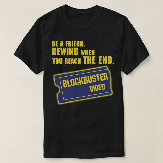 Camiseta Blockbuster Video Merchandise Classic T-Shirt (Diseño del anverso)