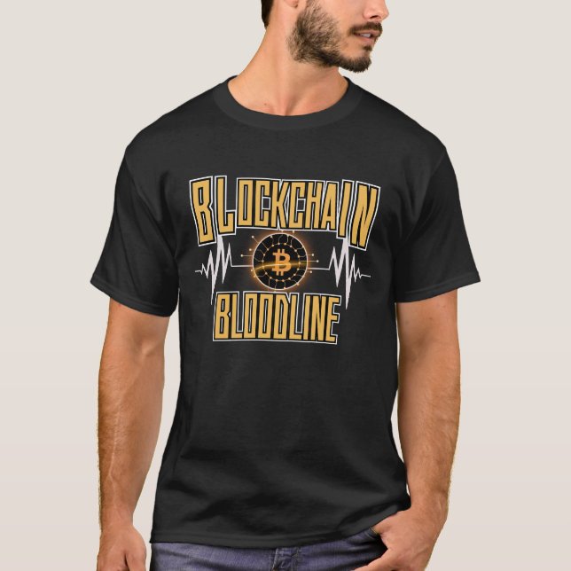 Camiseta Blockchain Bloodline™ Cultura criptográfica codifi (Anverso)