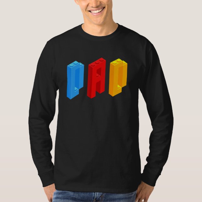 Camiseta Blocks Master Dad Brick Builder Guay Builder Dad (Anverso)