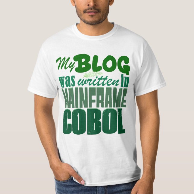 Camiseta Blog fue codificado en COBOL - Desarrollo Retro Ma (Anverso)