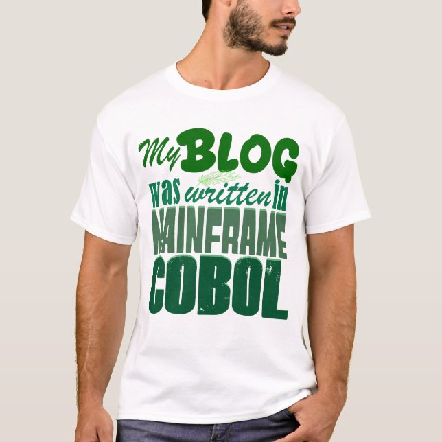 Camiseta Blog fue codificado en COBOL - Desarrollo Retro Ma (Anverso)