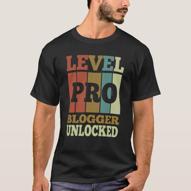 Camiseta Blogger Pro Unlocked Vintage Style Unique (Anverso)