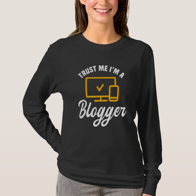 Camiseta Blogger Publisher Writer Blog Content Creator Job (Anverso)