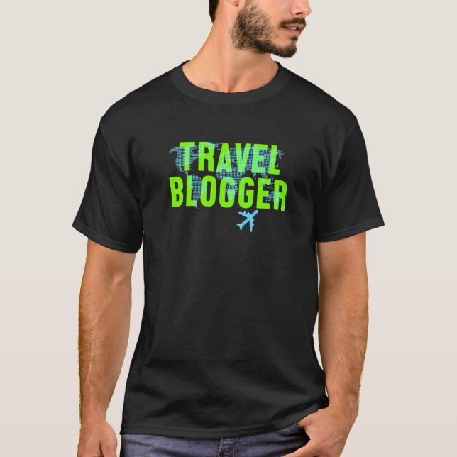 Camiseta Blogger Travel Wanderlust Blogging Avance (Anverso)