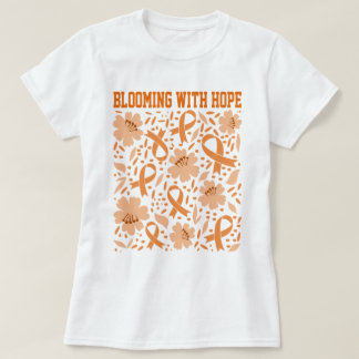 Camiseta Blogueando con esperanza Floral y leucemia de cint