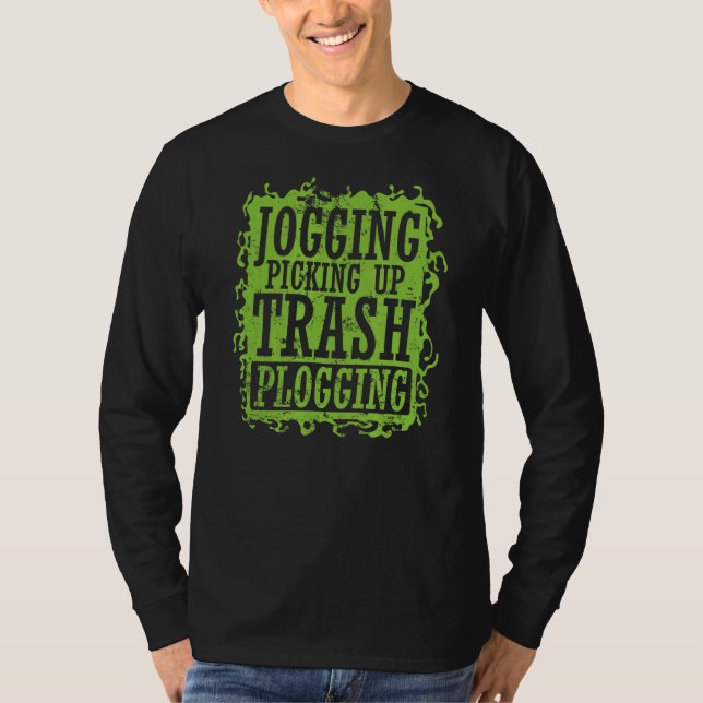 Camiseta Blogueo Jogging Recogiendo basura (Anverso)